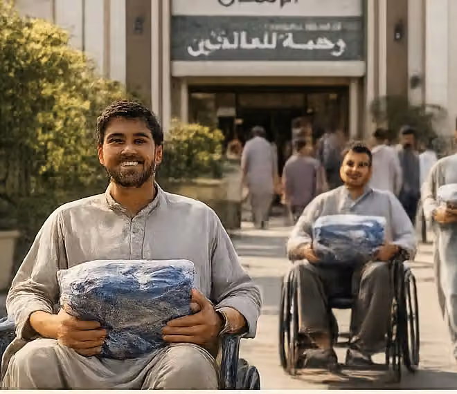 Dignified support for a wheelchair user