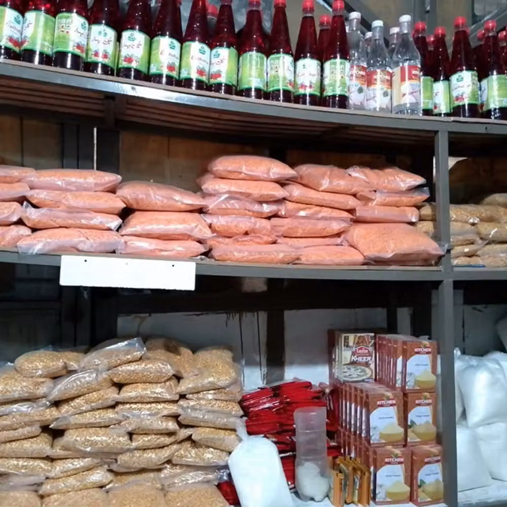 Ration and food essentials at the Masjid Ration Store