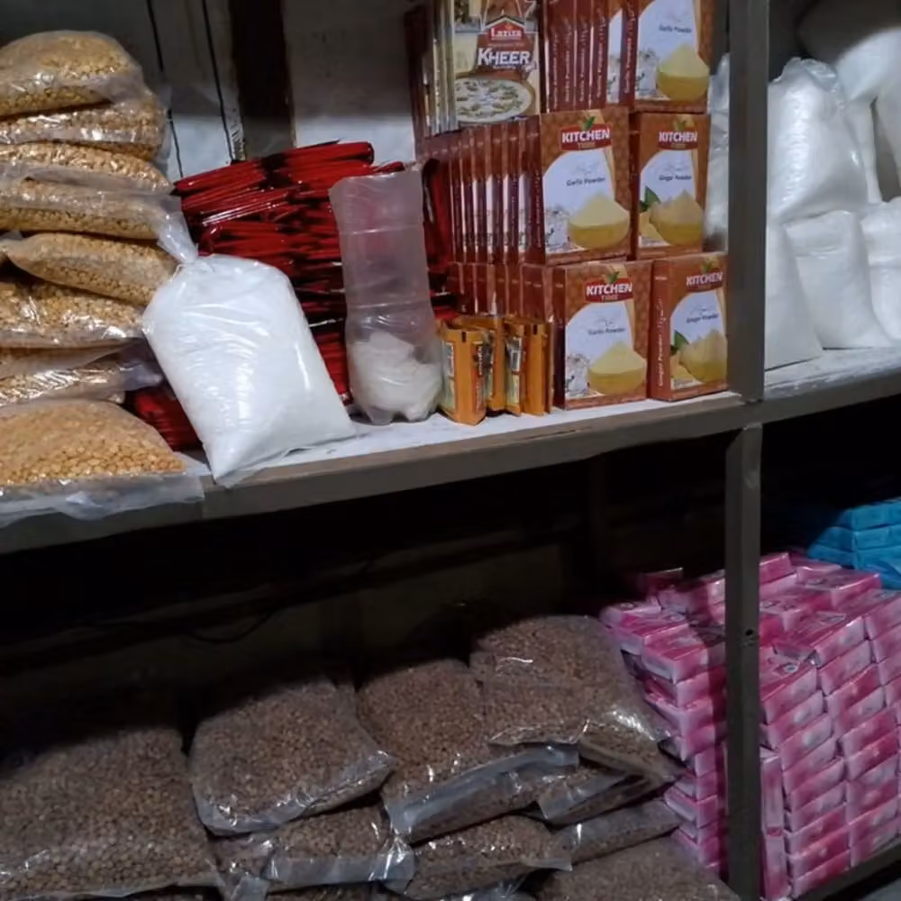 Ration supplies prepared for distribution