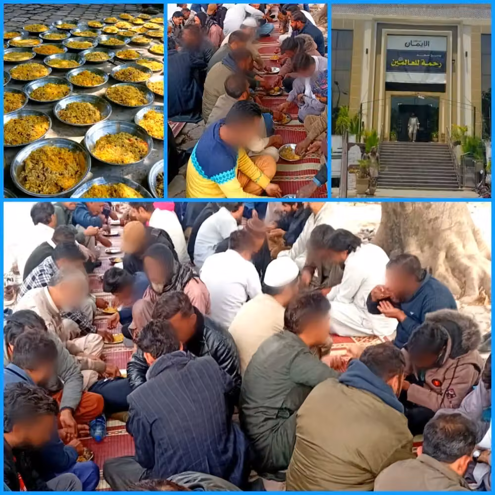 Meal distribution connected with Masjid food welfare