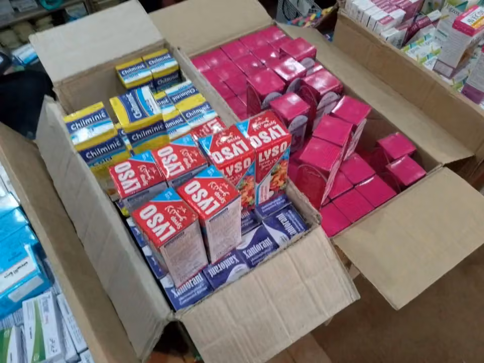 Children gathered through the Masjid welfare service