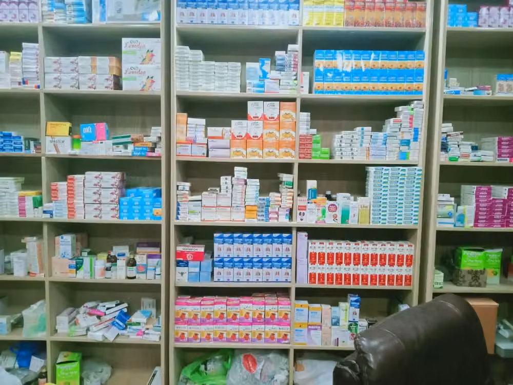 Medical supplies associated with the Children Clinic
