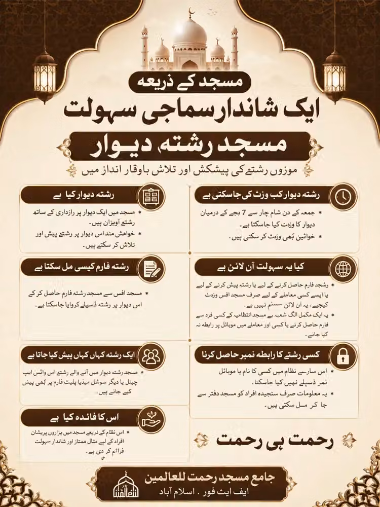 Masjid Rishta Dewar information and process