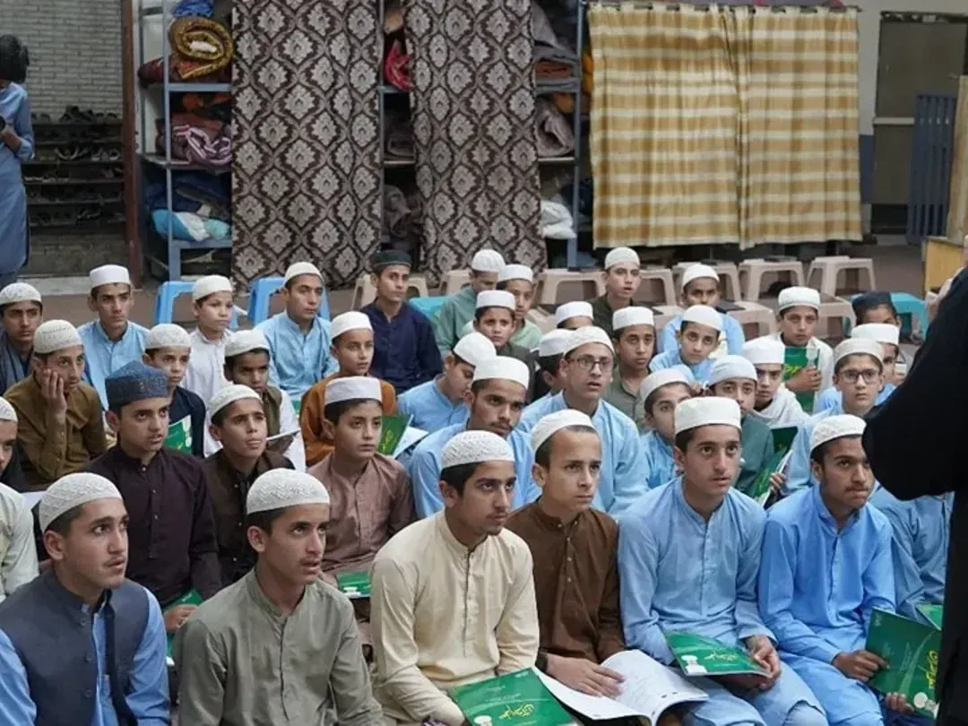 Qur’an learning session at the Masjid